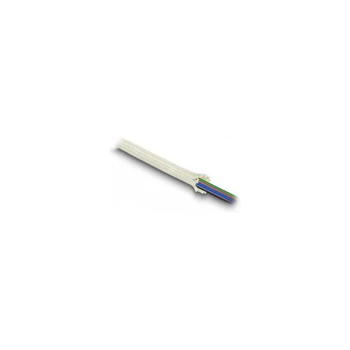 Geflechtschlauch aus Nomex Fasern 2 m x 15 mm weiß — image 2