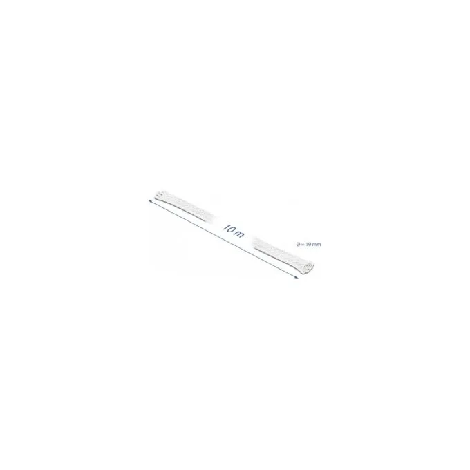 Geflechtschlauch dehnbar 10 m x 19 mm weiß — image 2
