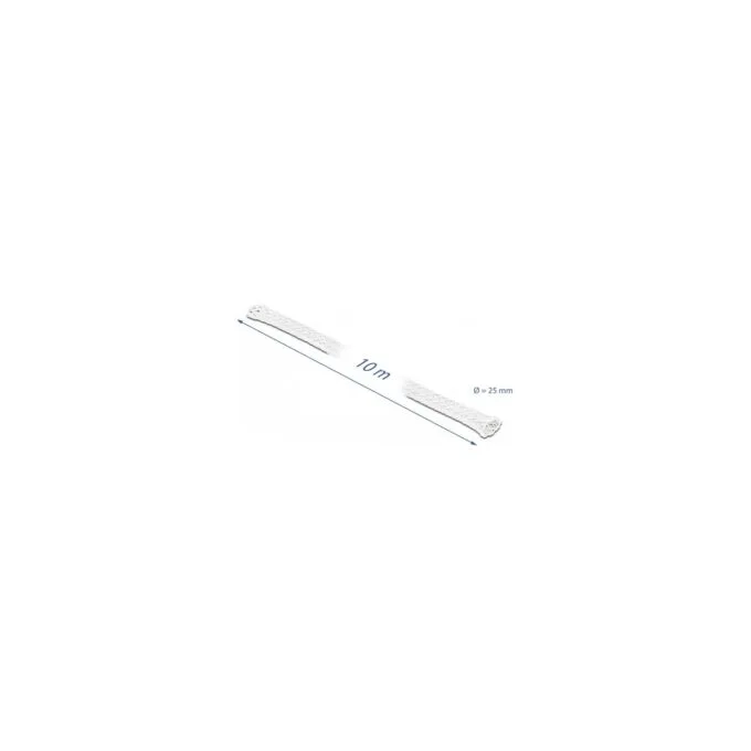 Geflechtschlauch dehnbar 10 m x 25 mm weiß — image 2