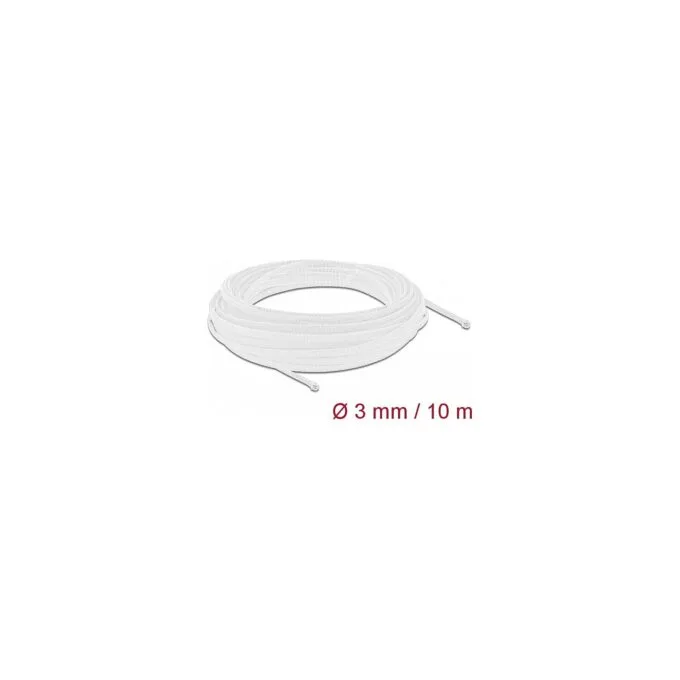Geflechtschlauch dehnbar 10 m x 3 mm weiß — image 1