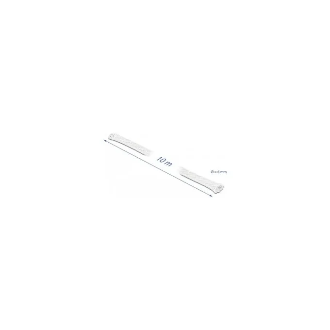 Geflechtschlauch dehnbar 10 m x 6 mm weiß — image 2