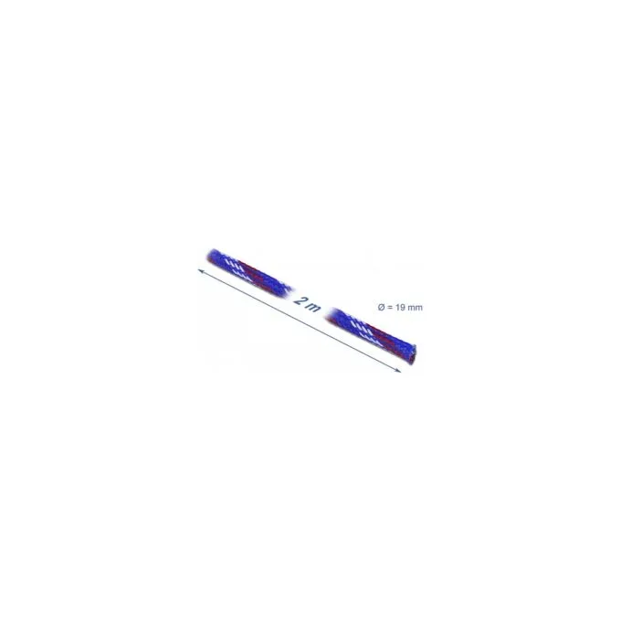 Geflechtschlauch dehnbar 2 m x 19 mm blau-rot-weiß — image 2