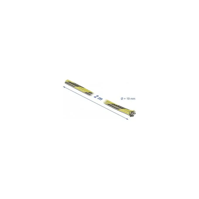 Geflechtschlauch dehnbar 2 m x 19 mm schwarz-gelb — image 2