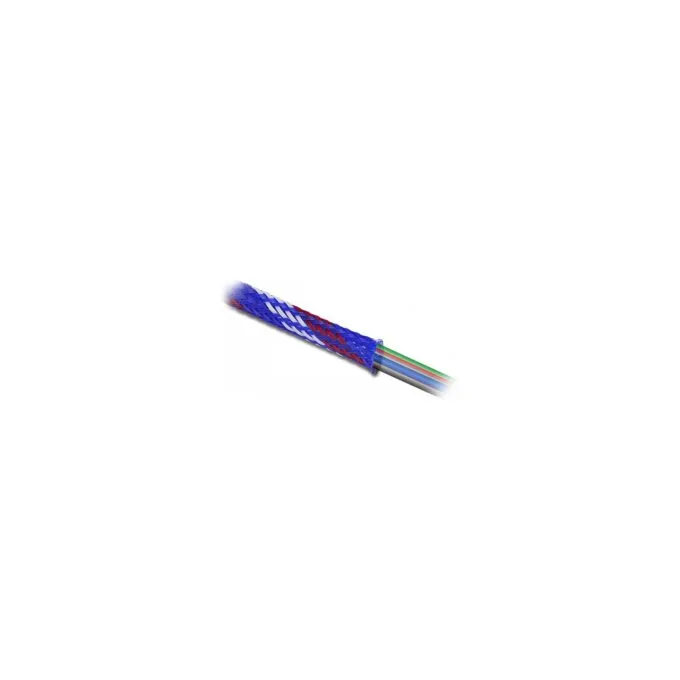 Geflechtschlauch dehnbar 2 m x 38 mm blau-rot-weiß — image 1