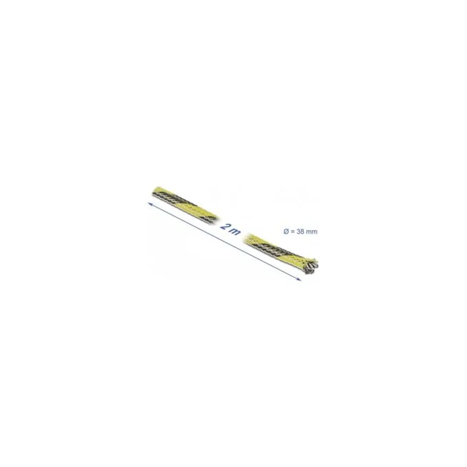 Geflechtschlauch dehnbar 2 m x 38 mm schwarz-gelb — image 3