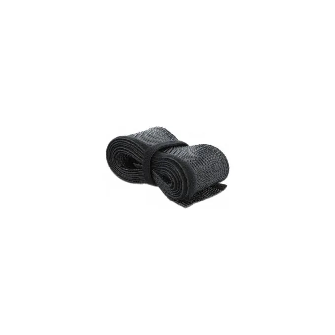 Geflechtschlauch mit Klettverschluss 10 m x 19 mm schwarz — image 1