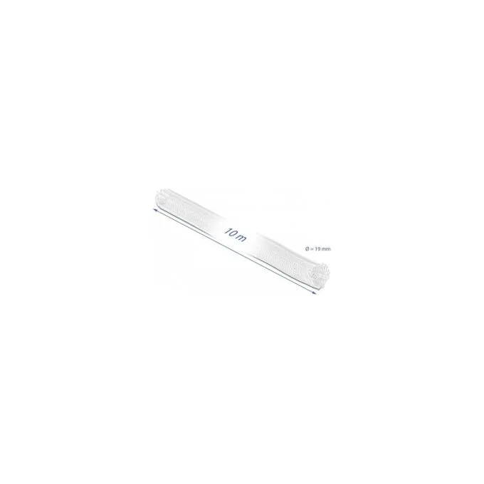 Geflechtschlauch mit Klettverschluss 10 m x 19 mm weiß — image 2