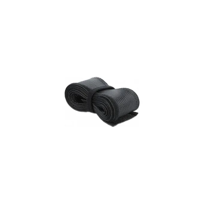 Geflechtschlauch mit Klettverschluss 5 m x 19 mm schwarz — image 1