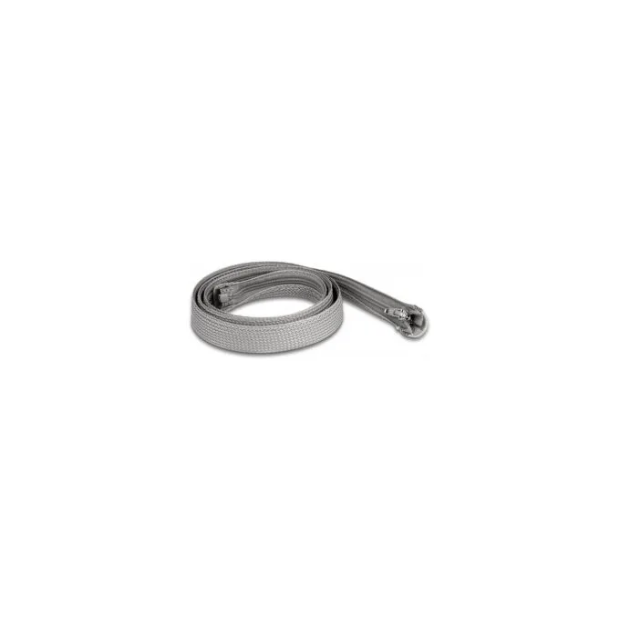 Geflechtschlauch mit Reißverschluss hitzebeständig 1 m x 20 mm grau — image 1