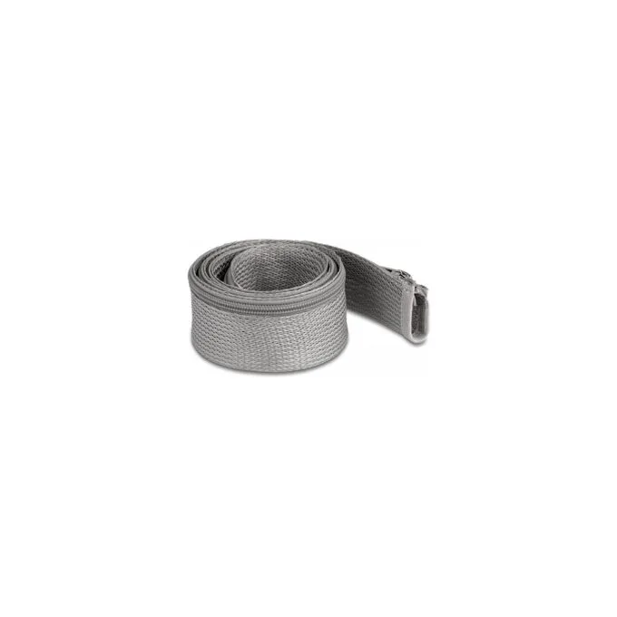 Geflechtschlauch mit Reißverschluss hitzebeständig 1 m x 50 mm grau — image 1