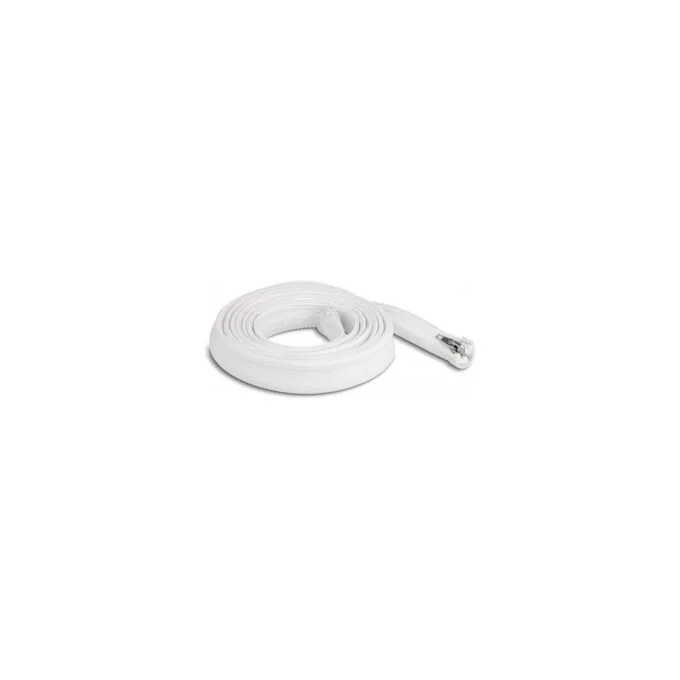 Geflechtschlauch mit Reißverschluss hitzebeständig 2 m x 20 mm weiß — image 1