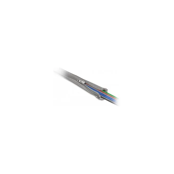 Geflechtschlauch mit Reißverschluss hitzebeständig 2 m x 50 mm grau — image 2
