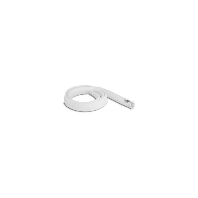 Geflechtschlauch mit Reißverschluss hitzebeständig 1 m x 20 mm weiß — image 1