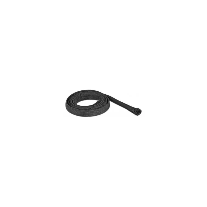 Geflechtschlauch mit Reißverschluss hitzebeständig 2 m x 20 mm schwarz — image 1