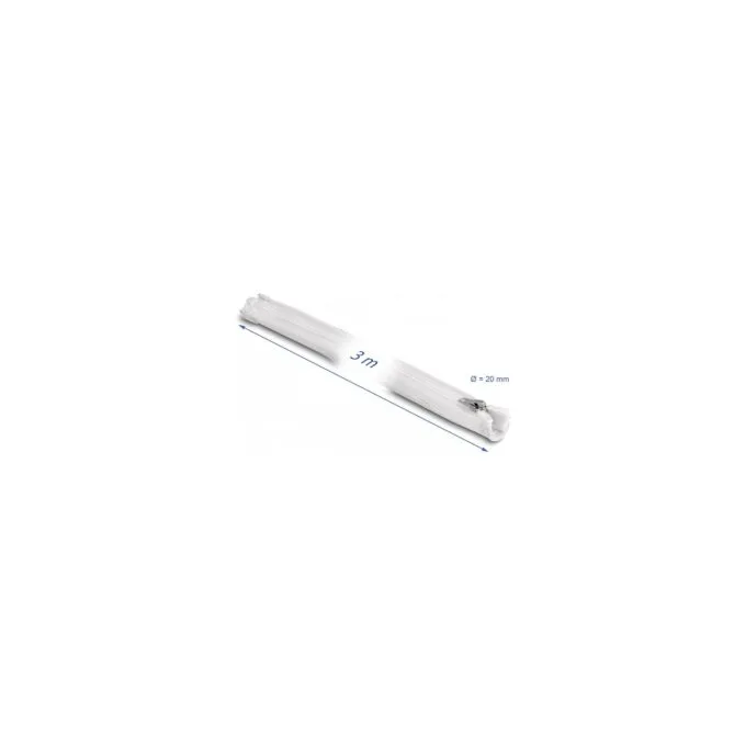 Geflechtschlauch mit Reißverschluss hitzebeständig 3 m x 20 mm weiß — image 2