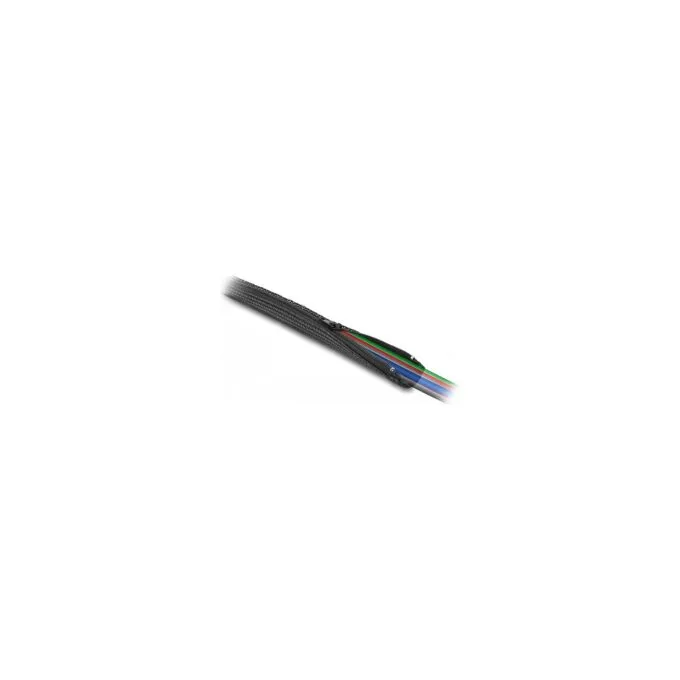 Geflechtschlauch mit Reißverschluss hitzebeständig 3 m x 50 mm schwarz — image 2