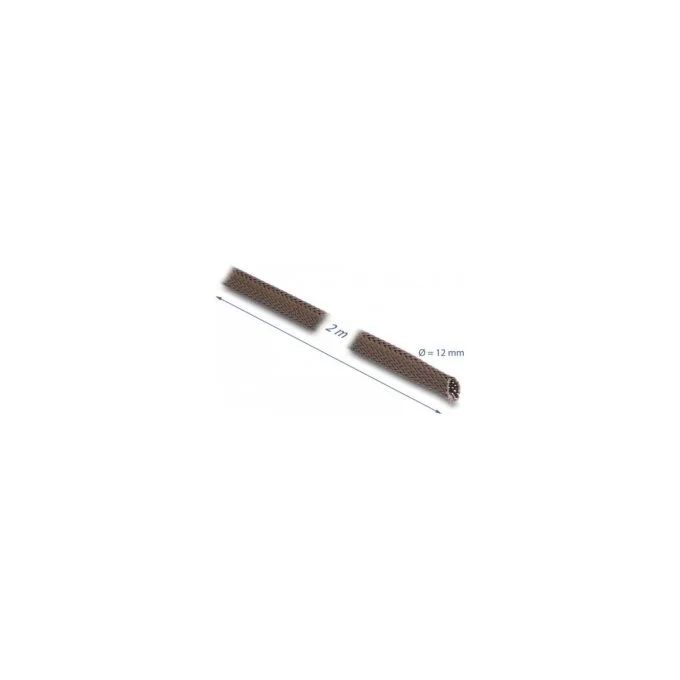 Geflechtschlauch nagerfest dehnbar 2 m x 12 mm braun — image 2