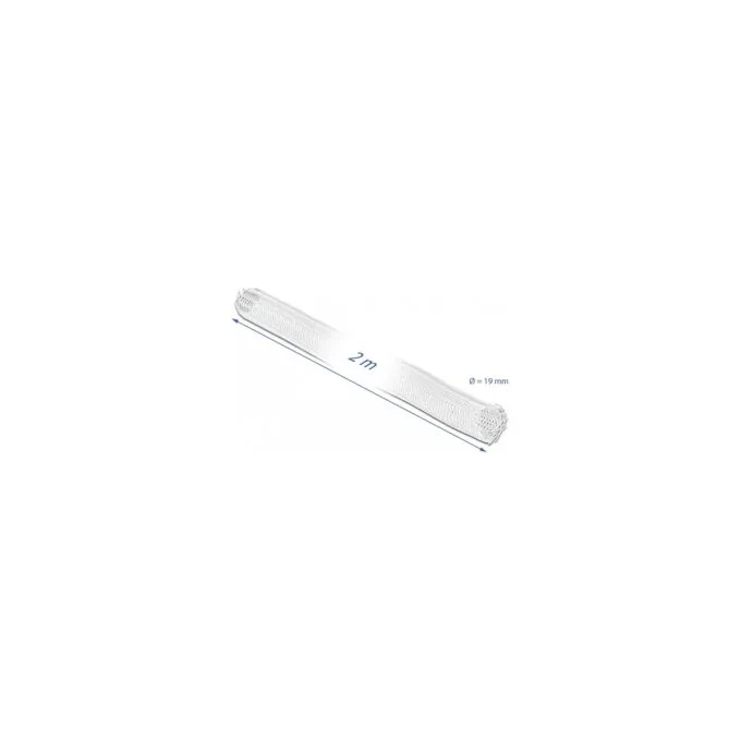 Geflechtschlauch selbstschließend 2 m x 19 mm weiß — image 2