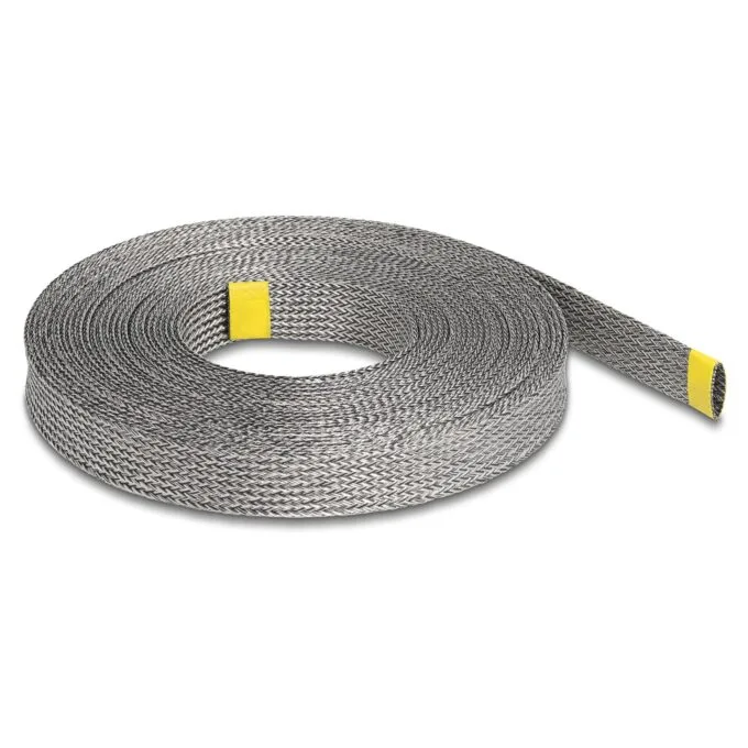 Geflechtschlauch zur EMI Abschirmung dehnbar 10 m x 20 mm — image 1