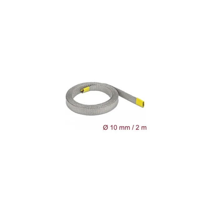 Geflechtschlauch zur EMV Abschirmung dehnbar 2 m x 10 mm — image 1