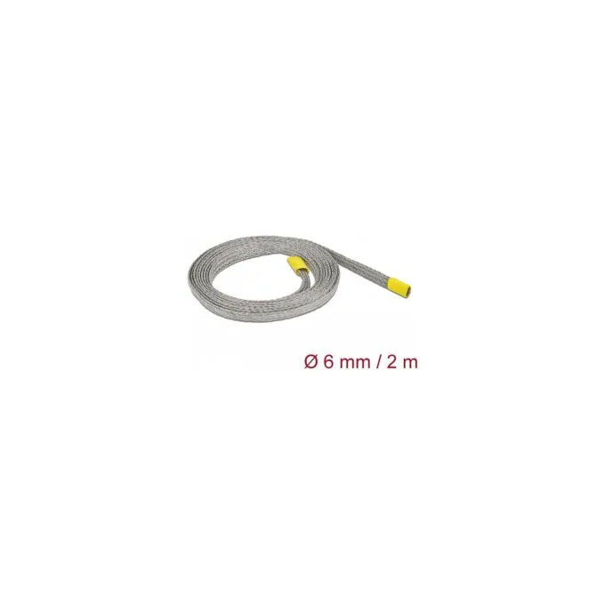 Geflechtschlauch zur EMV Abschirmung dehnbar 2 m x 6 mm — image 1