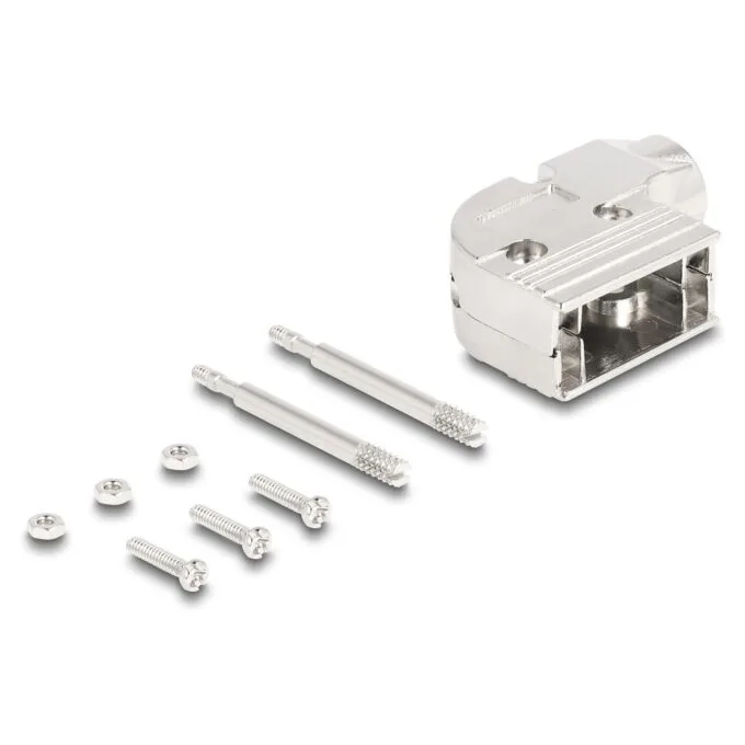 Gehäuse für D-Sub 9 Pin Stecker Buchse 90° gewinkelt Zinklegierung — image 2
