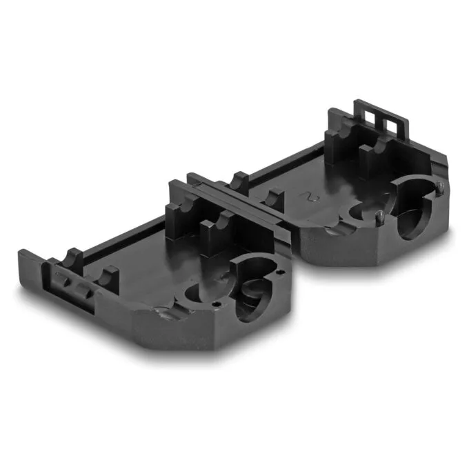 Gehäuse für D-Sub 9 Pin Stecker Buchse Kunststoffgehäuse mit Zugentlastung schwarz — image 3