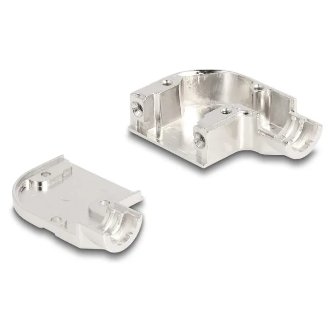 Gehäuse für D-Sub 9 Pin Stecker Buchse mit Metallhalterung 90° gewinkelt Zinklegierung — image 3