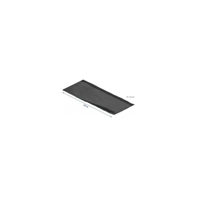 Gewebeschlauch mit Klettverschluss hitzebeständig 10 m x 30 mm schwarz — image 4