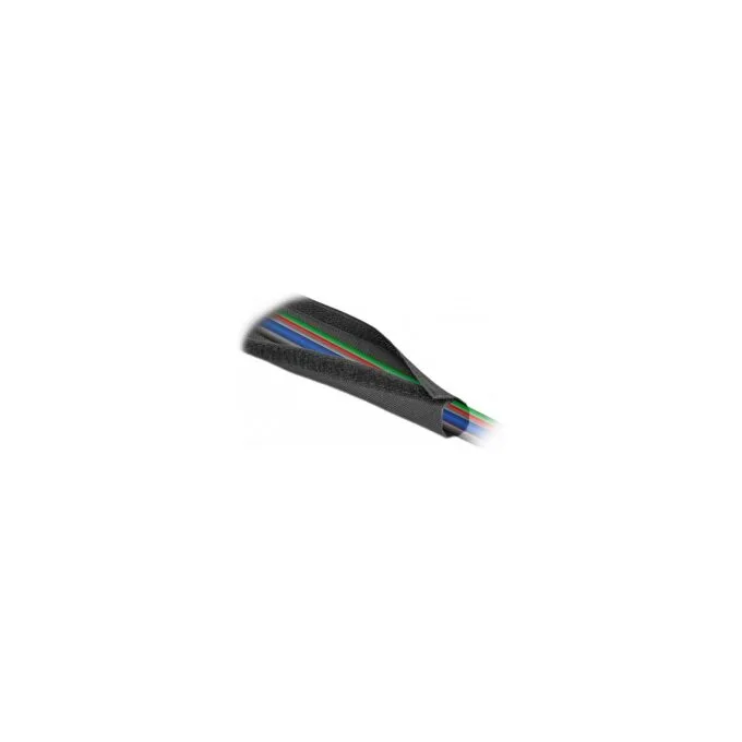 Gewebeschlauch mit Klettverschluss hitzebeständig 5 m x 20 mm schwarz — image 2