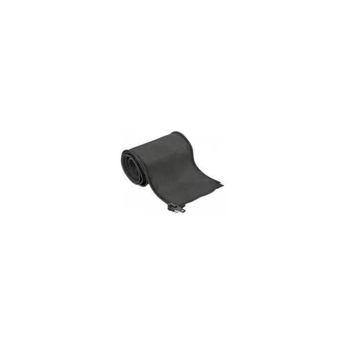 Gewebeschlauch mit Reißverschluss hitzebeständig 1 m x 35 mm schwarz — image 1
