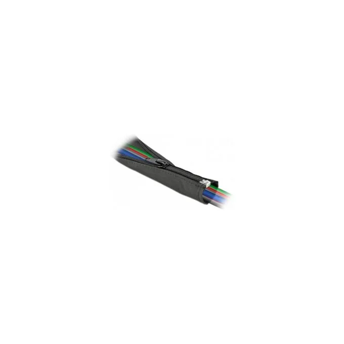 Gewebeschlauch mit Reißverschluss hitzebeständig 2 m x 35 mm schwarz — image 4