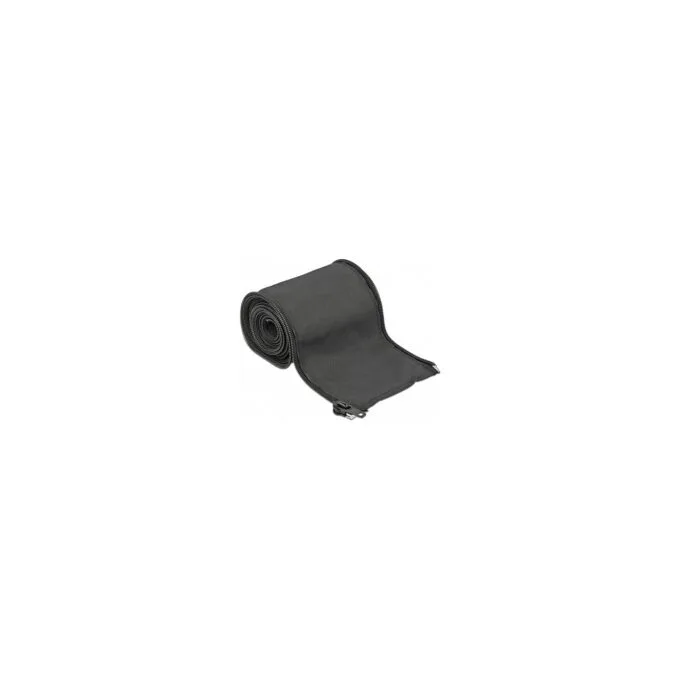 Gewebeschlauch mit Reißverschluss hitzebeständig 2 m x 35 mm schwarz — image 1