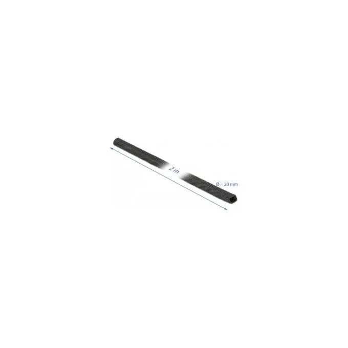 Gewebeschrumpfschlauch 2 m x 20 mm Schrumpfungsrate 2:1 schwarz — image 2