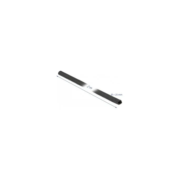 Gewebeschrumpfschlauch 2 m x 25 mm Schrumpfungsrate 2:1 schwarz — image 2