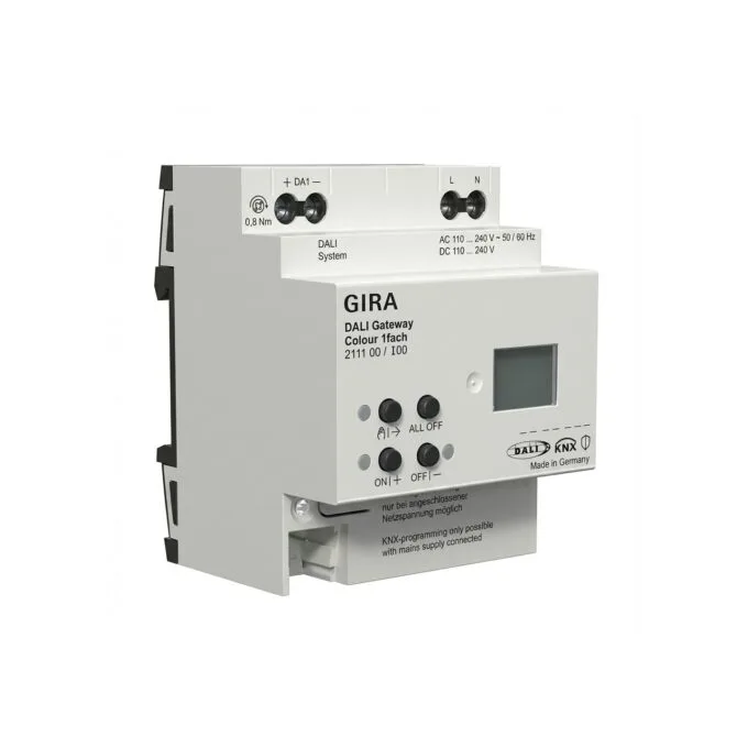 GIRA 211100 DALI Gateway Colour 1f REG KNX Secure — image 1