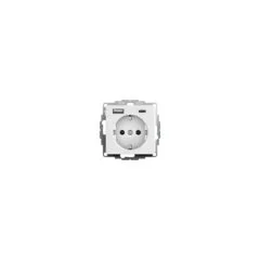 GIRA 245927 SCHUKO USB-Spannungsversorgung 2f System 55 Reinweiß m