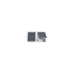 GIRA 478130 SCHUKO 2f waager. KD WG AP Grau