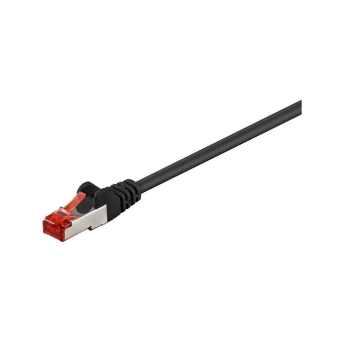 Goobay 1m CAT 6 Patchkabel, S FTP (PiMF), schwarz — image 1