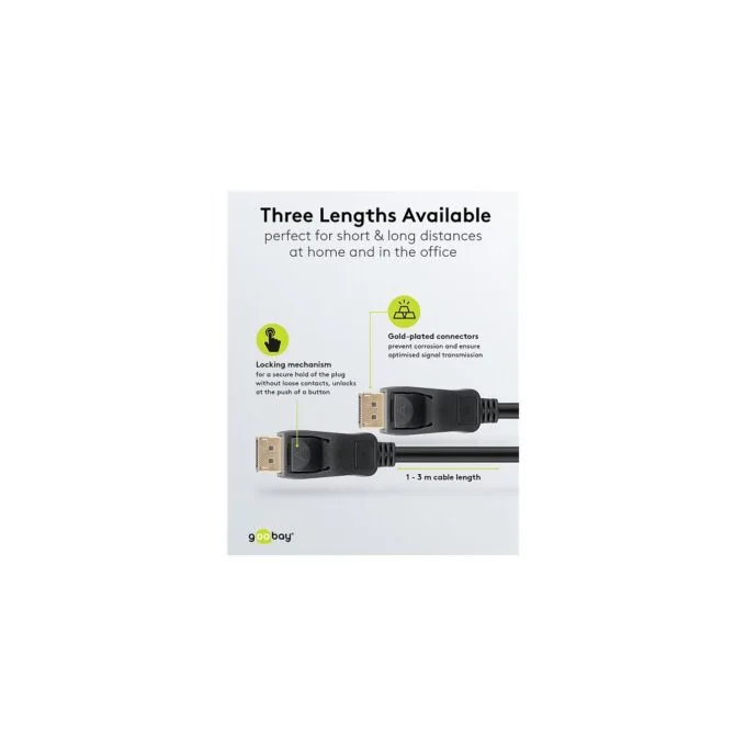 Goobay 1m DisplayPortTM-Kabel 1.4, zertifiziert, 32,4 Gbit s — image 5