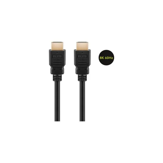 Goobay 1m Ultra High-Speed HDMITM-Kabel 2.1 mit Ethernet 8K@60Hz, 48 Gbit s, 3D — image 2