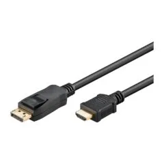 Goobay 2m. DisplayPort-auf-HDMITM-Adapterkabel 1.4. 4K@30Hz . vergoldete Kontakte