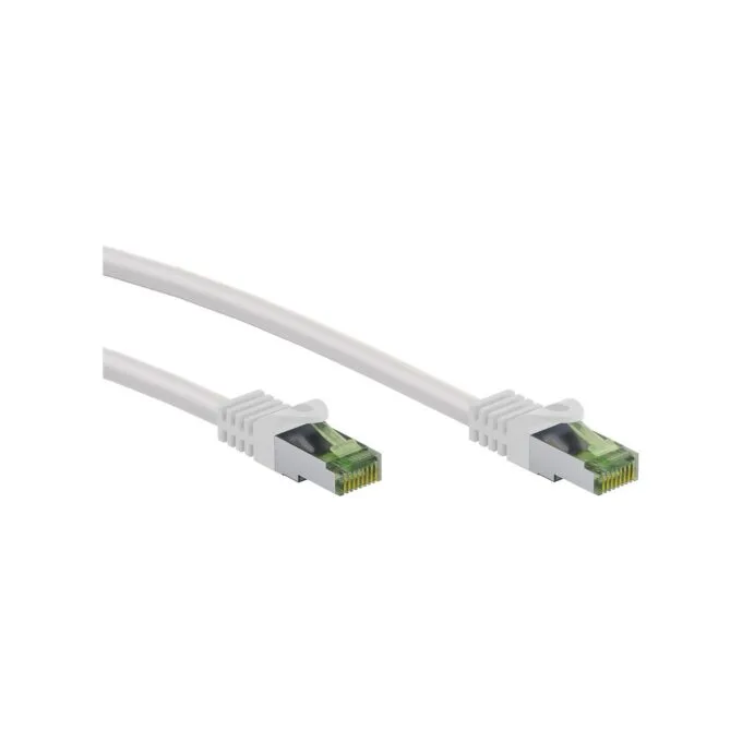 Goobay GHMT-zertifiziertes CAT 8.1 0,5m Patchkabel, S FTP (PiMF), weiß — image 1