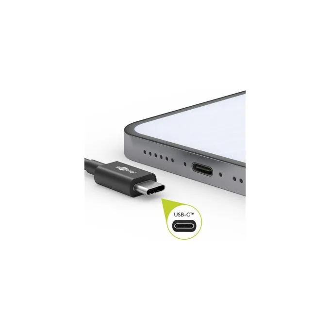 Goobay USB-C auf USB-C mit Metallsteckern, grau, 2m — image 6