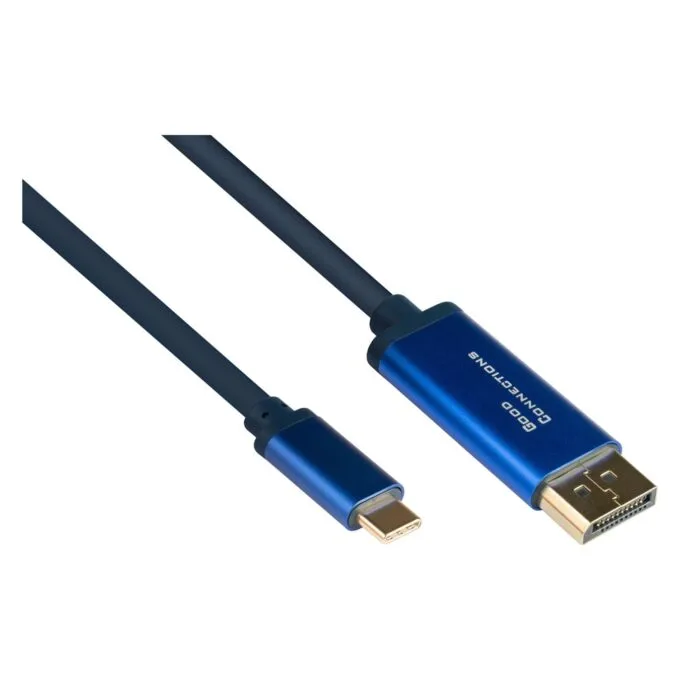 Good Connections Adapterka SmaFLEX USB-C to DP1.2 blue 1.5m — image 1