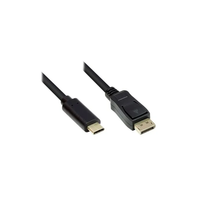Good Connections Adapterkabel USB-C an DP1.2 schwarz 10m — image 1