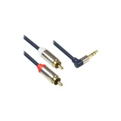 Good Connections Audiokabel 3,5mm-St. gew.-2xRCA St. 3m