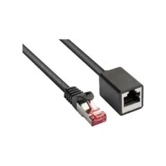 Good Connections Cat.6 Patchkabelverl. S FTP schwarz 1m