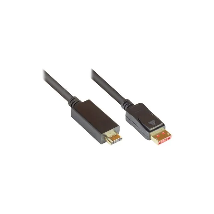 Good Connections Kabel DP1.4-St.-HDMI2.0-St. schwarz 2m — image 1