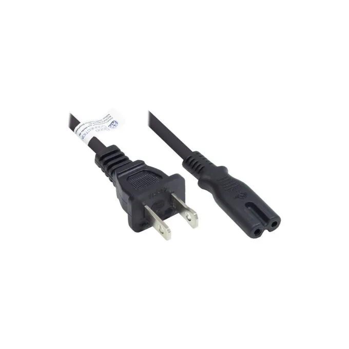 Good Connections Netzkabel USA- C7 Euro 8 Bu. UL schw. 1,8m — image 1
